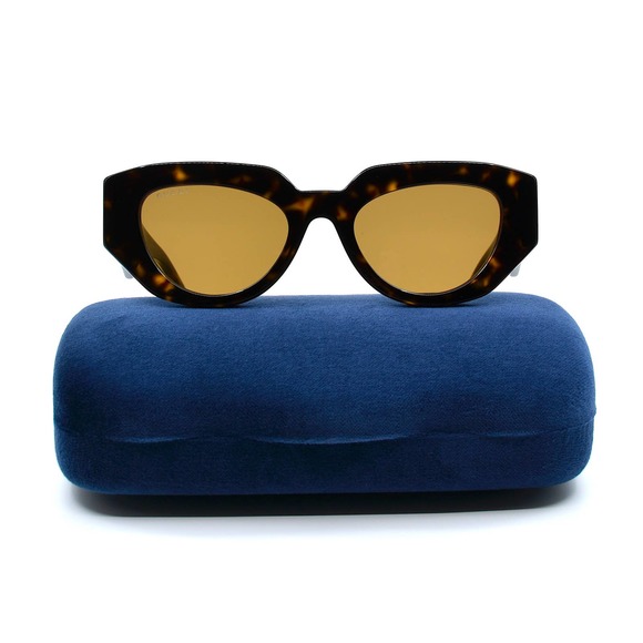 COPY - GUCCI GG1421S 002 HAVANA BROWN AUTHENTIC SUNGLASSES - Picture 4 of 14